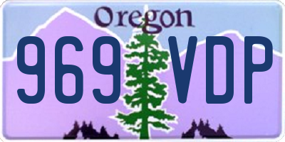 OR license plate 969VDP