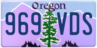 OR license plate 969VDS