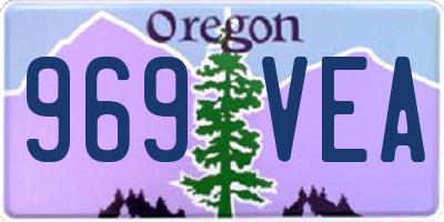 OR license plate 969VEA