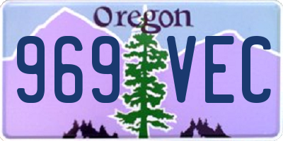 OR license plate 969VEC
