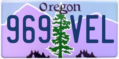 OR license plate 969VEL