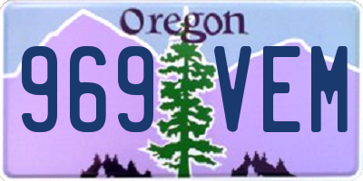 OR license plate 969VEM