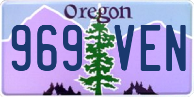 OR license plate 969VEN