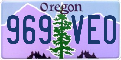 OR license plate 969VEO