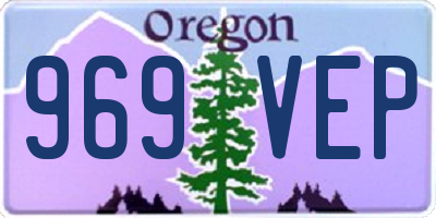 OR license plate 969VEP