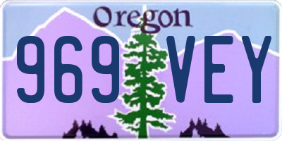 OR license plate 969VEY