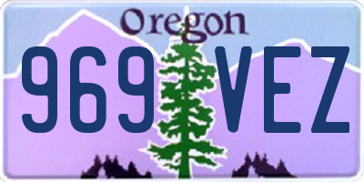 OR license plate 969VEZ