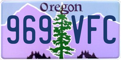 OR license plate 969VFC