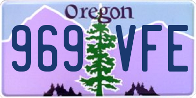 OR license plate 969VFE