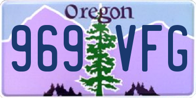 OR license plate 969VFG