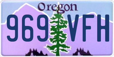 OR license plate 969VFH