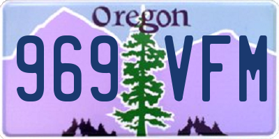 OR license plate 969VFM