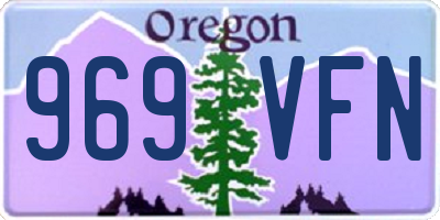 OR license plate 969VFN