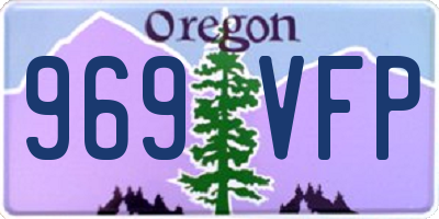 OR license plate 969VFP