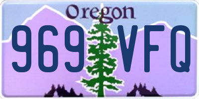 OR license plate 969VFQ