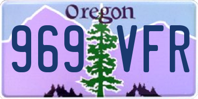 OR license plate 969VFR