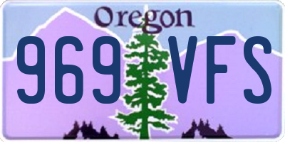 OR license plate 969VFS