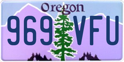 OR license plate 969VFU