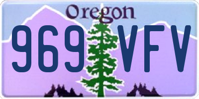 OR license plate 969VFV