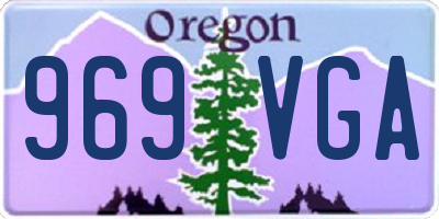 OR license plate 969VGA