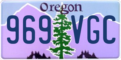 OR license plate 969VGC