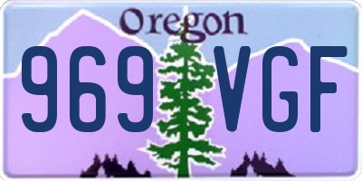 OR license plate 969VGF