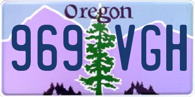 OR license plate 969VGH