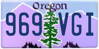 OR license plate 969VGI