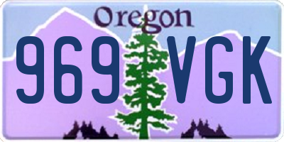 OR license plate 969VGK