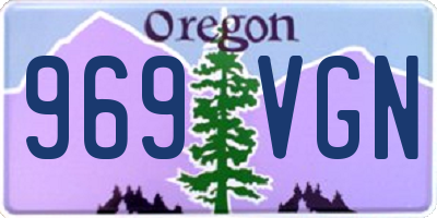 OR license plate 969VGN