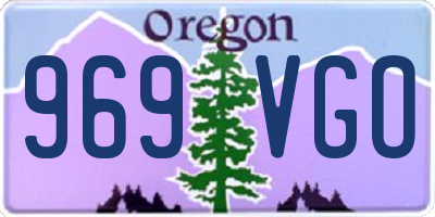 OR license plate 969VGO