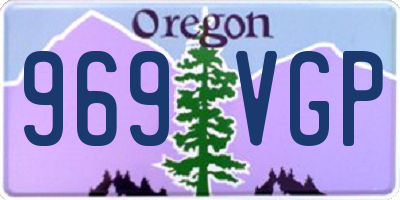 OR license plate 969VGP