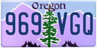 OR license plate 969VGQ