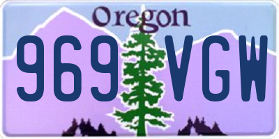 OR license plate 969VGW