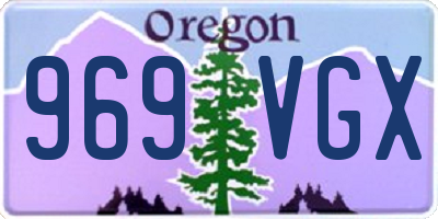 OR license plate 969VGX