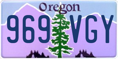 OR license plate 969VGY