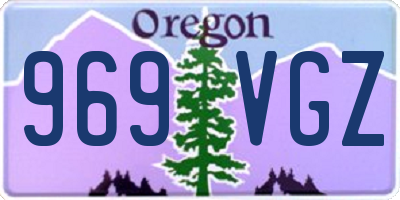 OR license plate 969VGZ