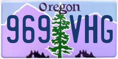 OR license plate 969VHG