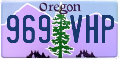 OR license plate 969VHP