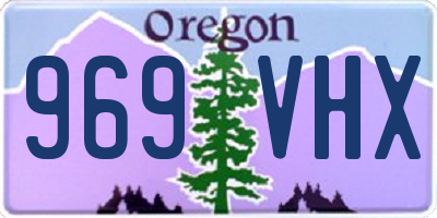 OR license plate 969VHX