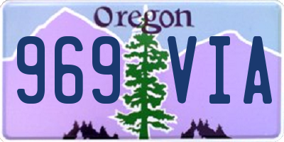 OR license plate 969VIA