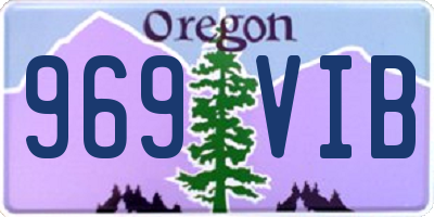 OR license plate 969VIB