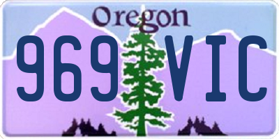 OR license plate 969VIC