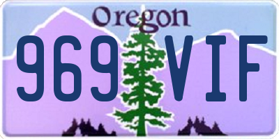 OR license plate 969VIF
