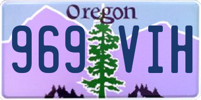 OR license plate 969VIH
