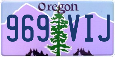 OR license plate 969VIJ