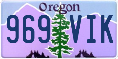 OR license plate 969VIK