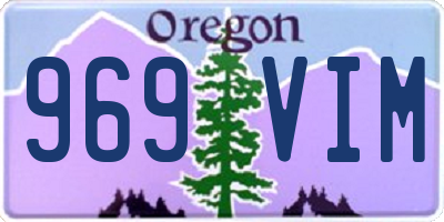 OR license plate 969VIM
