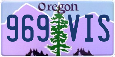 OR license plate 969VIS