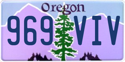 OR license plate 969VIV